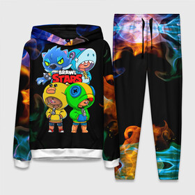 Женский костюм 3D (с толстовкой) с принтом Brawl Stars Leon Quattro в городе Новоалтайск,  |  | brawl leon | brawl stars | leon | leon green | leon sally | leon shark | leon wolf | бравл старс | леон | леон акула | леон бравл | леон волк | леон салли