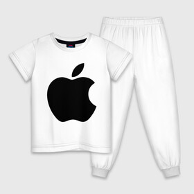 Детская пижама хлопок с принтом Apple в городе Новоалтайск, 100% хлопок |  брюки и футболка прямого кроя, без карманов, на брюках мягкая резинка на поясе и по низу штанин
 | apple | техника | яблоко