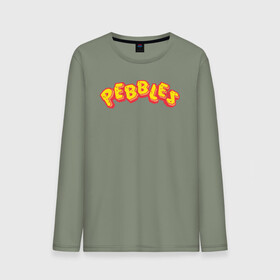 Мужской лонгслив хлопок с принтом PEBBLES в городе Новоалтайск, 100% хлопок |  | bamm bamm rubble | barney rubble | bedrock | betty rubble | dino | flintstones | fred flintstone | hoppy | pebbles | stone age | vdgerir | wilma | флинстоун | флинтстоун