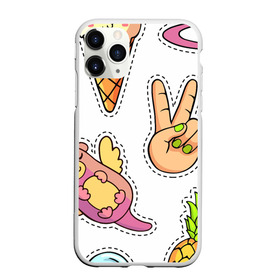 Чехол для iPhone 11 Pro матовый с принтом Emoji в городе Новоалтайск, Силикон |  | emoji | еда | животные | звери | наклейки | позитив | смайлы | стикеры