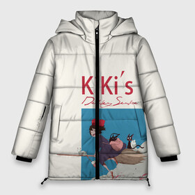 Женская зимняя куртка 3D с принтом Kiki’s Delivery Service в городе Новоалтайск, верх — 100% полиэстер; подкладка — 100% полиэстер; утеплитель — 100% полиэстер | длина ниже бедра, силуэт Оверсайз. Есть воротник-стойка, отстегивающийся капюшон и ветрозащитная планка. 

Боковые карманы с листочкой на кнопках и внутренний карман на молнии | kiki’s delivery service | аниме | ведьмина служба доставки | мультфильм