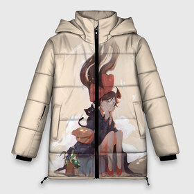 Женская зимняя куртка 3D с принтом Kiki’s Delivery Service в городе Новоалтайск, верх — 100% полиэстер; подкладка — 100% полиэстер; утеплитель — 100% полиэстер | длина ниже бедра, силуэт Оверсайз. Есть воротник-стойка, отстегивающийся капюшон и ветрозащитная планка. 

Боковые карманы с листочкой на кнопках и внутренний карман на молнии | kiki’s delivery service | аниме | ведьмина служба доставки | мультфильм