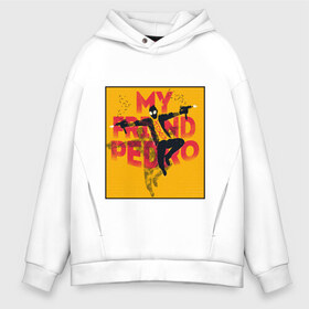 Мужское худи Oversize хлопок с принтом My friend pedro (Z) в городе Новоалтайск, френч-терри — 70% хлопок, 30% полиэстер. Мягкий теплый начес внутри —100% хлопок | боковые карманы, эластичные манжеты и нижняя кромка, капюшон на магнитной кнопке | banan | banana | mfp | my friend pedro | банан | банана | гопник | митч | мой друг педро | мфп