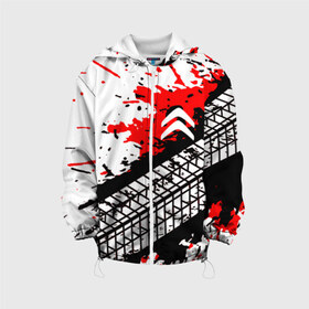 Детская куртка 3D с принтом CITROEN в городе Новоалтайск, 100% полиэстер | застежка — молния, подол и капюшон оформлены резинкой с фиксаторами, по бокам — два кармана без застежек, один потайной карман на груди, плотность верхнего слоя — 90 г/м2; плотность флисового подклада — 260 г/м2 | auto | car | citroen | citroen c4 | sport | sportcar. | авто | автомобиль | ситроен | ситроен пикассо | ситроен с4 | спорт