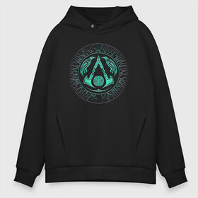Мужское худи Oversize хлопок с принтом ASSASSIN`S CREED VALHALLA в городе Новоалтайск, френч-терри — 70% хлопок, 30% полиэстер. Мягкий теплый начес внутри —100% хлопок | боковые карманы, эластичные манжеты и нижняя кромка, капюшон на магнитной кнопке | crow | slayer | valhalla | vikings | асасин | ассасин крид | ассассин | вальхалла | викинги | ворон | тамплиеры