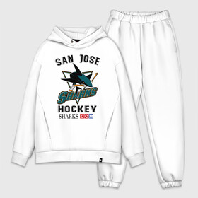 Мужской костюм хлопок OVERSIZE с принтом SAN JOSE SHARKS в городе Новоалтайск,  |  | hockey | nhl | san jose | sharks | sport | usa | акулы | надпись | нхл | сан хосе | символы | сообщение | спорт | сша | текст | фраза | хоккей | цитаты | шайбу