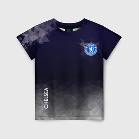 Детская футболка 3D с принтом Chelsea в городе Новоалтайск, 100% гипоаллергенный полиэфир | прямой крой, круглый вырез горловины, длина до линии бедер, чуть спущенное плечо, ткань немного тянется | atletico | barcelona | borussia | chelsea | cristiano | football | juventus | manchester city | manchester united | messi | real madrid | ronaldo | sport | спорт | футбол