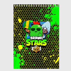 Скетчбук с принтом BRAWL STARS TRIO в городе Новоалтайск, 100% бумага
 | 48 листов, плотность листов — 100 г/м2, плотность картонной обложки — 250 г/м2. Листы скреплены сверху удобной пружинной спиралью | 8 bit | 8 бит | bibi | brawl | brawl stars | crow | leon | spike | sprout | stars | бравл | бравл старс | браво старс | игра | компьютерная | кров | леон | онлайн | старс