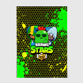Постер с принтом BRAWL STARS TRIO в городе Новоалтайск, 100% бумага
 | бумага, плотность 150 мг. Матовая, но за счет высокого коэффициента гладкости имеет небольшой блеск и дает на свету блики, но в отличии от глянцевой бумаги не покрыта лаком | 8 bit | 8 бит | bibi | brawl | brawl stars | crow | leon | spike | sprout | stars | бравл | бравл старс | браво старс | игра | компьютерная | кров | леон | онлайн | старс