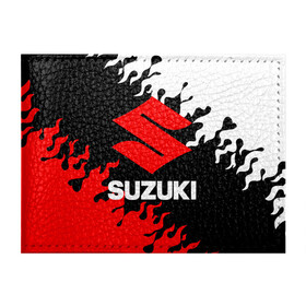 Обложка для студенческого билета с принтом SUZUKI (2) в городе Новоалтайск, натуральная кожа | Размер: 11*8 см; Печать на всей внешней стороне | Тематика изображения на принте: suzuki | авто | автомобиль | сузуки