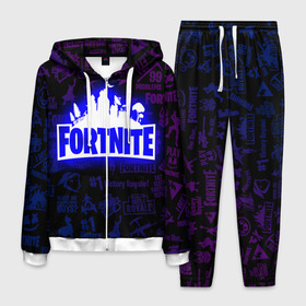 Мужской костюм 3D с принтом FORTNITE в городе Новоалтайск, 100% полиэстер | Манжеты и пояс оформлены тканевой резинкой, двухслойный капюшон со шнурком для регулировки, карманы спереди | fortnite | fortnite 2 | fortnite x маршмелло | ikonik | marshmello | ninja | ninja streamer | raven | travis scott | ворон | иконик | ниндзя | пили | рейвен | трэвис скотт | фортнайт