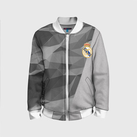 Детский бомбер 3D с принтом Real Madrid в городе Новоалтайск, 100% полиэстер | застегивается на молнию, по бокам два кармана без застежек, мягкие манжеты, по низу бомбера и на воротнике — эластичная резинка | Тематика изображения на принте: atletico | barcelona | borussia | chelsea | cristiano | football | juventus | manchester city | manchester united | messi | real madrid | ronaldo | sport | спорт | футбол