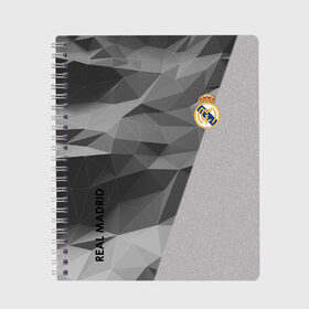 Тетрадь с принтом Real Madrid в городе Новоалтайск, 100% бумага | 48 листов, плотность листов — 60 г/м2, плотность картонной обложки — 250 г/м2. Листы скреплены сбоку удобной пружинной спиралью. Уголки страниц и обложки скругленные. Цвет линий — светло-серый
 | atletico | barcelona | borussia | chelsea | cristiano | football | juventus | manchester city | manchester united | messi | real madrid | ronaldo | sport | спорт | футбол