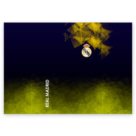 Поздравительная открытка с принтом Real Madrid в городе Новоалтайск, 100% бумага | плотность бумаги 280 г/м2, матовая, на обратной стороне линовка и место для марки
 | atletico | barcelona | borussia | chelsea | cristiano | football | juventus | manchester city | manchester united | messi | real madrid | ronaldo | sport | спорт | футбол