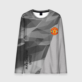 Мужской лонгслив 3D с принтом Manchester United в городе Новоалтайск, 100% полиэстер | длинные рукава, круглый вырез горловины, полуприлегающий силуэт | atletico | barcelona | borussia | chelsea | cristiano | football | juventus | manchester city | manchester united | messi | real madrid | ronaldo | sport | спорт | футбол