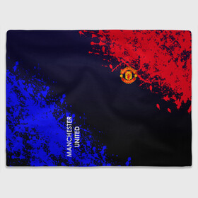 Плед 3D с принтом Manchester United в городе Новоалтайск, 100% полиэстер | закругленные углы, все края обработаны. Ткань не мнется и не растягивается | atletico | barcelona | borussia | chelsea | cristiano | football | juventus | manchester city | manchester united | messi | real madrid | ronaldo | sport | спорт | футбол