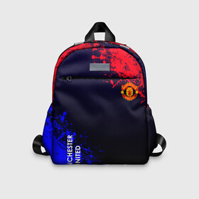 Детский рюкзак 3D с принтом Manchester United в городе Новоалтайск, 100% полиэстер | лямки с регулируемой длиной, сверху петелька, чтобы рюкзак можно было повесить на вешалку. Основное отделение закрывается на молнию, как и внешний карман. Внутри дополнительный карман. По бокам два дополнительных кармашка | Тематика изображения на принте: atletico | barcelona | borussia | chelsea | cristiano | football | juventus | manchester city | manchester united | messi | real madrid | ronaldo | sport | спорт | футбол