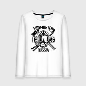 Женский лонгслив хлопок с принтом FIREFIGHTER RUSSIA в городе Новоалтайск, 100% хлопок |  | 112 | 23 февраля | 27 декабря | firefighter | герб | гкчс | знак | лого | логотип | министерство | мчс | мчс россии | мчсник | по чрезв | пожарная охрана | пожарник | пожарный | пч | россии | рф | символ | ситуации