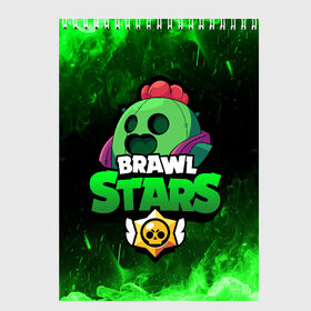 Скетчбук с принтом Spike BRAWL STARS в городе Новоалтайск, 100% бумага
 | 48 листов, плотность листов — 100 г/м2, плотность картонной обложки — 250 г/м2. Листы скреплены сверху удобной пружинной спиралью | Тематика изображения на принте: brawl stars spike | spike | бравл старс спайк | бравлер | кактус | спайк