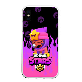 Чехол для iPhone XS Max матовый с принтом Sandy BRAWL STARS в городе Новоалтайск, Силикон | Область печати: задняя сторона чехла, без боковых панелей | Тематика изображения на принте: brawl stars | brawl stars sandy | legendary brawler | leon | leon shark | sandy | shark | stars | акула | бравл стар сэнди | леон акула | сенди | сэнди