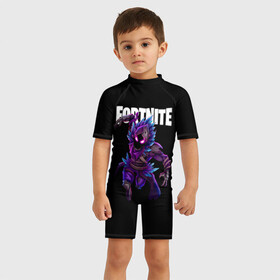 Детский купальный костюм 3D с принтом FORTNITE RAVEN в городе Новоалтайск, Полиэстер 85%, Спандекс 15% | застежка на молнии на спине | Тематика изображения на принте: fortnite | fortnite 2 | fortnite x маршмелло | ikonik | marshmello | ninja | ninja streamer | raven | travis scott | ворон | иконик | ниндзя | пили | рейвен | трэвис скотт | фортнайт