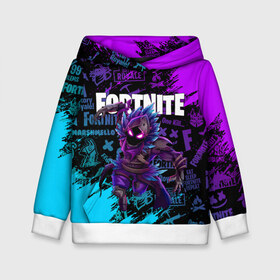 Детская толстовка 3D с принтом FORTNITE RAVEN в городе Новоалтайск, 100% полиэстер | двухслойный капюшон со шнурком для регулировки, мягкие манжеты на рукавах и по низу толстовки, спереди карман-кенгуру с мягким внутренним слоем | fortnite | fortnite 2 | fortnite x маршмелло | ikonik | marshmello | ninja | ninja streamer | raven | travis scott | ворон | иконик | ниндзя | пили | рейвен | трэвис скотт | фортнайт