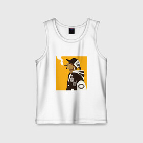 Детская майка хлопок с принтом Snoop Dogg в городе Новоалтайск,  |  | 2pac | black | dog | dr dre | hip hop | rap | snoop dogg | west coast | гангстер | микрофон | музыка | рифма | рэп | рэпер | снуп дог | собака | хип хоп