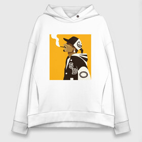 Женское худи Oversize хлопок с принтом Snoop Dogg в городе Новоалтайск, френч-терри — 70% хлопок, 30% полиэстер. Мягкий теплый начес внутри —100% хлопок | боковые карманы, эластичные манжеты и нижняя кромка, капюшон на магнитной кнопке | 2pac | black | dog | dr dre | hip hop | rap | snoop dogg | west coast | гангстер | микрофон | музыка | рифма | рэп | рэпер | снуп дог | собака | хип хоп