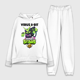 Женский костюм хлопок Oversize с принтом BRAWL STARS VIRUS 8 BIT в городе Новоалтайск,  |  | bibi | brawl stars | coach mike | crow | leon | leon shark | max | mecha crow | mr.p | phoenix | sally leon | spike | sprout | tara | unicorn | virus 8 bit | werewolf | ворон | оборотень