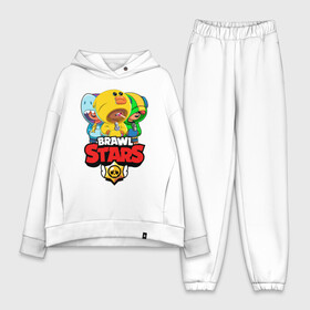 Женский костюм хлопок Oversize с принтом BRAWL STARS LEON SKINS в городе Новоалтайск,  |  | bibi | brawl stars | coach mike | crow | leon | leon shark | max | mecha crow | mr.p | phoenix | sally leon | spike | sprout | tara | unicorn | virus 8 bit | werewolf | ворон | оборотень
