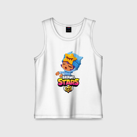 Детская майка хлопок с принтом BRAWL STARS SANDY в городе Новоалтайск,  |  | Тематика изображения на принте: bibi | brawl stars | coach mike | crow | leon | leon shark | max | mecha crow | mr.p | phoenix | sally leon | sandy | spike | sprout | tara | unicorn | virus 8 bit | werewolf | ворон | оборотень