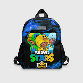 Детский рюкзак 3D с принтом Brawl Stars Leon Trio в городе Новоалтайск, 100% полиэстер | лямки с регулируемой длиной, сверху петелька, чтобы рюкзак можно было повесить на вешалку. Основное отделение закрывается на молнию, как и внешний карман. Внутри дополнительный карман. По бокам два дополнительных кармашка | Тематика изображения на принте: brawl stars | brawl stars leon | leon | leon green | leon sally | leon shark | бравл старс | леон | леон акула | леон огонь | леон салли | леон старс