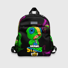 Детский рюкзак 3D с принтом Leon Brawl Stars в городе Новоалтайск, 100% полиэстер | лямки с регулируемой длиной, сверху петелька, чтобы рюкзак можно было повесить на вешалку. Основное отделение закрывается на молнию, как и внешний карман. Внутри дополнительный карман. По бокам два дополнительных кармашка | Тематика изображения на принте: brawl stars | brawl stars leon | leon | leon green | leon зеленый | бравл старс | зеленый леон | леон | леон огонь | леон старс | скин зеленый