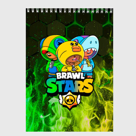 Скетчбук с принтом Brawl Stars Leon Trio в городе Новоалтайск, 100% бумага
 | 48 листов, плотность листов — 100 г/м2, плотность картонной обложки — 250 г/м2. Листы скреплены сверху удобной пружинной спиралью | brawl stars | brawl stars leon | leon | leon green | leon sally | leon shark | бравл старс | леон | леон акула | леон огонь | леон салли | леон старс