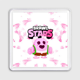 Магнит 55*55 с принтом Sakura Spike Brawl Stars в городе Новоалтайск, Пластик | Размер: 65*65 мм; Размер печати: 55*55 мм | Тематика изображения на принте: brawl | brawl stars | sakura spike | spike | бравл | бравл кактус | бравл старс | кактус | сакура спайк | спайк | спайк бравл старс
