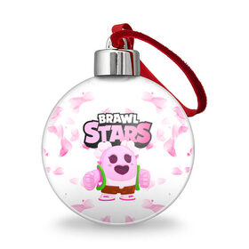 Ёлочный шар с принтом Sakura Spike Brawl Stars в городе Новоалтайск, Пластик | Диаметр: 77 мм | brawl | brawl stars | sakura spike | spike | бравл | бравл кактус | бравл старс | кактус | сакура спайк | спайк | спайк бравл старс