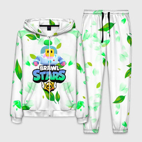 Мужской костюм 3D с принтом Sprout Brawl Stars в городе Новоалтайск, 100% полиэстер | Манжеты и пояс оформлены тканевой резинкой, двухслойный капюшон со шнурком для регулировки, карманы спереди | Тематика изображения на принте: brawl | brawl stars | sprout | бравл | бравл старс | росток | спраут | спраут brawl stars | спроут