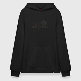 Худи SuperOversize хлопок с принтом The Dogfather в городе Новоалтайск, 70% хлопок, 30% полиэстер, мягкий начес внутри | карман-кенгуру, эластичная резинка на манжетах и по нижней кромке, двухслойный капюшон
 | amimals | dog | doggy | woof | арт | боксер | бульдог | бультерьер | волк | гав | доберман | дог | долматинец | друг | животные | йорк | картинка | мопс | овчарка | пёс | песик | питомец | пудель | рисунок | сенбернар