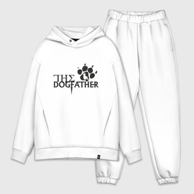 Мужской костюм хлопок OVERSIZE с принтом The Dogfather в городе Новоалтайск,  |  | amimals | dog | doggy | woof | арт | боксер | бульдог | бультерьер | волк | гав | доберман | дог | долматинец | друг | животные | йорк | картинка | мопс | овчарка | пёс | песик | питомец | пудель | рисунок | сенбернар
