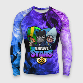 Мужской рашгард 3D с принтом Brawl Stars TRIO в городе Новоалтайск,  |  | 8 bit | 8 бит | bibi | brawl | brawl stars | crow | leon | spike | sprout | stars | бравл | бравл старс | браво старс | игра | компьютерная | кров | леон | онлайн | старс