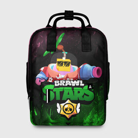 Женский рюкзак 3D с принтом СПРАУТ BRAWL STARS в городе Новоалтайск, 100% полиэстер | лямки с регулируемой длиной, сверху ручки, чтобы рюкзак нести как сумку. Основное отделение закрывается на молнию, как и внешний карман. Внутри два дополнительных кармана, один из которых закрывается на молнию. По бокам два дополнительных кармашка, куда поместится маленькая бутылочка
 | brawl | brawl stars | brawl stars sprout | clash | sprout | tropical sprout | бравл старс | игра | мобильные игры | спраут | тропический спрут