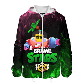 Мужская куртка 3D с принтом СПРАУТ BRAWL STARS в городе Новоалтайск, ткань верха — 100% полиэстер, подклад — флис | прямой крой, подол и капюшон оформлены резинкой с фиксаторами, два кармана без застежек по бокам, один большой потайной карман на груди. Карман на груди застегивается на липучку | brawl | brawl stars | brawl stars sprout | clash | sprout | tropical sprout | бравл старс | игра | мобильные игры | спраут | тропический спрут