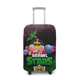Чехол для чемодана 3D с принтом СПРАУТ BRAWL STARS в городе Новоалтайск, 86% полиэфир, 14% спандекс | двустороннее нанесение принта, прорези для ручек и колес | brawl | brawl stars | brawl stars sprout | clash | sprout | tropical sprout | бравл старс | игра | мобильные игры | спраут | тропический спрут