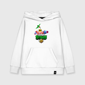 Детская толстовка хлопок с принтом СПРУТ BRAWL STARS в городе Новоалтайск, 100% хлопок | Круглый горловой вырез, эластичные манжеты, пояс, капюшен | brawl | brawl stars | brawl stars sprout | clash | sprout | tropical sprout | бравл старс | игра | мобильные игры | спраут | тропический спрут