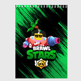 Скетчбук с принтом SPROUT BRAWL STARS в городе Новоалтайск, 100% бумага
 | 48 листов, плотность листов — 100 г/м2, плотность картонной обложки — 250 г/м2. Листы скреплены сверху удобной пружинной спиралью | Тематика изображения на принте: brawl | brawl stars | brawl stars sprout | clash | sprout | tropical sprout | бравл старс | игра | мобильные игры | спраут | тропический спрут