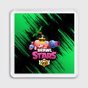 Магнит 55*55 с принтом СПРАУТ BRAWL STARS в городе Новоалтайск, Пластик | Размер: 65*65 мм; Размер печати: 55*55 мм | Тематика изображения на принте: brawl | brawl stars | brawl stars sprout | clash | sprout | tropical sprout | бравл старс | игра | мобильные игры | спраут | тропический спрут