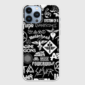 Чехол для iPhone 13 Pro Max с принтом ЛОГОТИПЫ РОК ГРУПП в городе Новоалтайск,  |  | 30 seconds to mars | 30 секунд до марса | ac dc | acdc | architects | archive | arctic monkeys | asking alexandria | black sabbath | арктик манкис | арктические мартышки | архив | аскин александрия