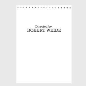 Скетчбук с принтом Directed by Robert Weide в городе Новоалтайск, 100% бумага
 | 48 листов, плотность листов — 100 г/м2, плотность картонной обложки — 250 г/м2. Листы скреплены сверху удобной пружинной спиралью | casual | directed by robert weide | meme | мемы | модные | надписи | режиссер роберт вайде | фразы
