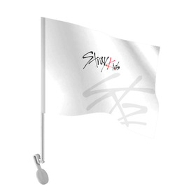 Флаг для автомобиля с принтом Stray Kids в городе Новоалтайск, 100% полиэстер | Размер: 30*21 см | 3racha | i.n | jyp nation | k pop | kpop | skz | stay | stray kids | к поп | кпоп | ли ноу | скз | страй кидс | стрэй кидс | сынмина | уджин | фандом | феликса | хана | хёнджина | чана | чанбина | южнокорейский бойзбенд