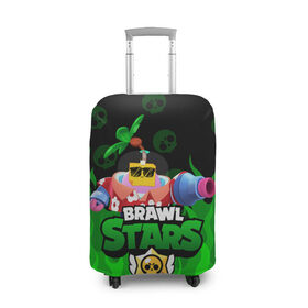 Чехол для чемодана 3D с принтом СПРАУТ BRAWL STARS в городе Новоалтайск, 86% полиэфир, 14% спандекс | двустороннее нанесение принта, прорези для ручек и колес | brawl | brawl stars | brawl stars sprout | clash | sprout | tropical sprout | бравл старс | игра | мобильные игры | спраут | тропический спрут